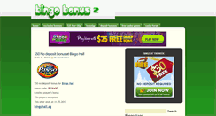 Desktop Screenshot of bingobonus2.com